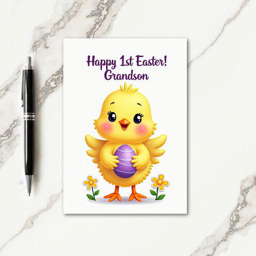 Cute Baby Bird Spring Card