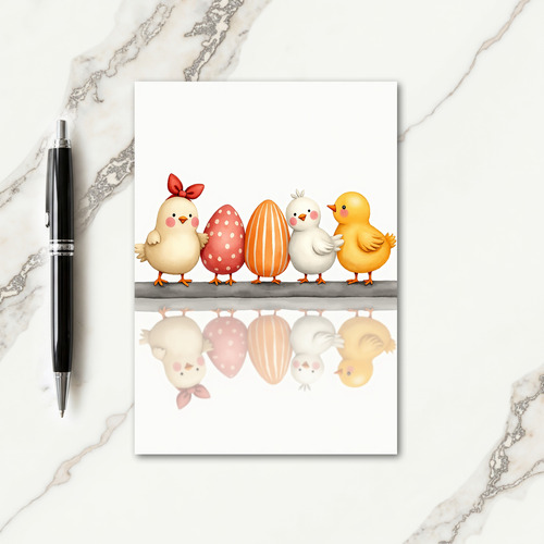 Cute Baby Birds Spring Card