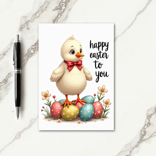 Cute Baby Fowl Celebration Card