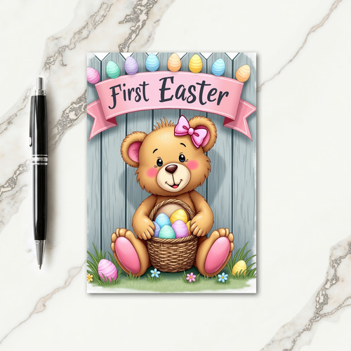 Cute Bear Happy Celebration Card
