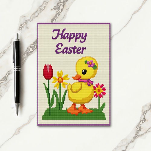 Cute Bird Easter Greetings Card