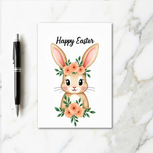 Cute Blossom Animal Greeting Card