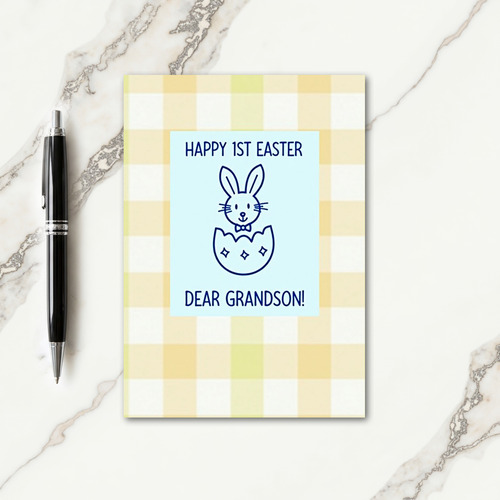Cute Bowtie Creature Egg Card