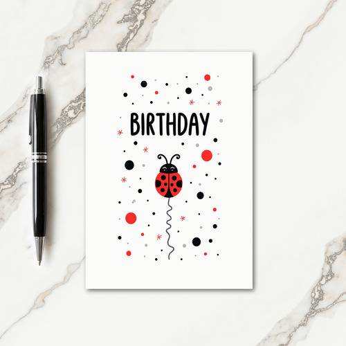 Cute Bug Birthday Card