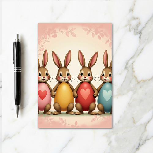 Cute Bunnies Festive Card