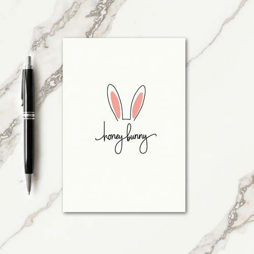 Cute Bunny Ears Greeting Card