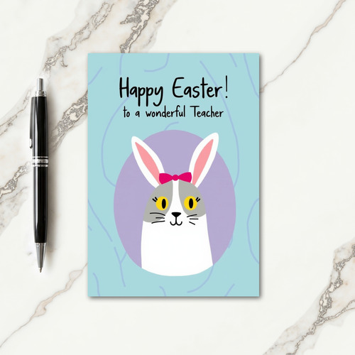 Cute Bunny Easter Card