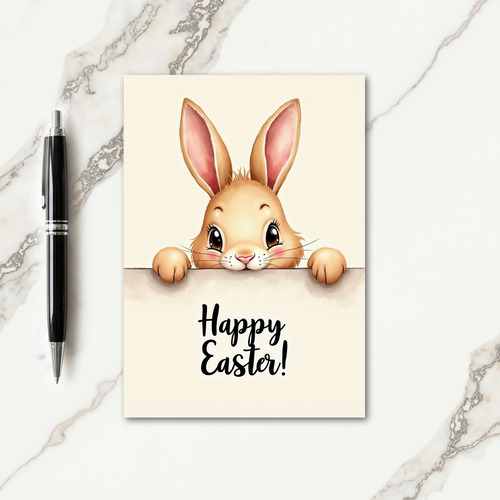 Cute Bunny Easter Greeting Card