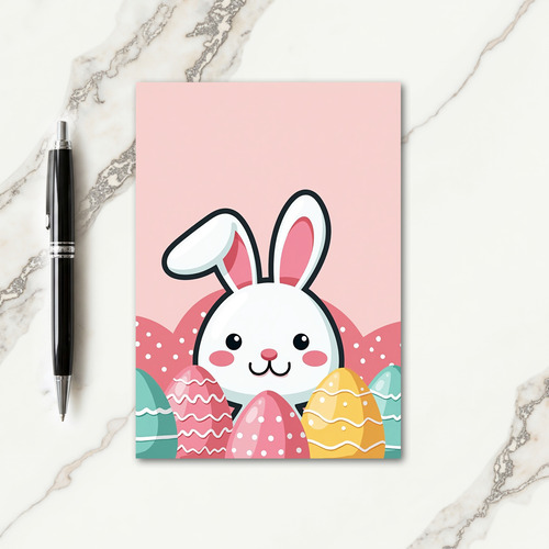 Cute Bunny Festive Joy Card
