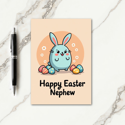 Cute Bunny Happy Spring Card