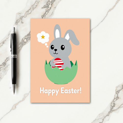 Cute Bunny Happy Springtime Card