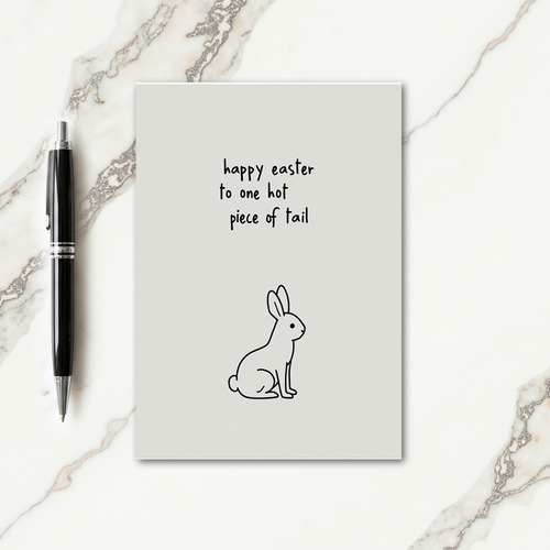 Cute Bunny Seasonal Greeting Card