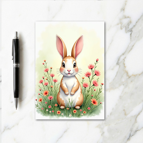 Cute Bunny Spring Day Card