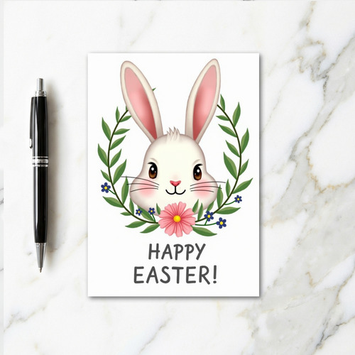 Cute Bunny Spring Greeting Card