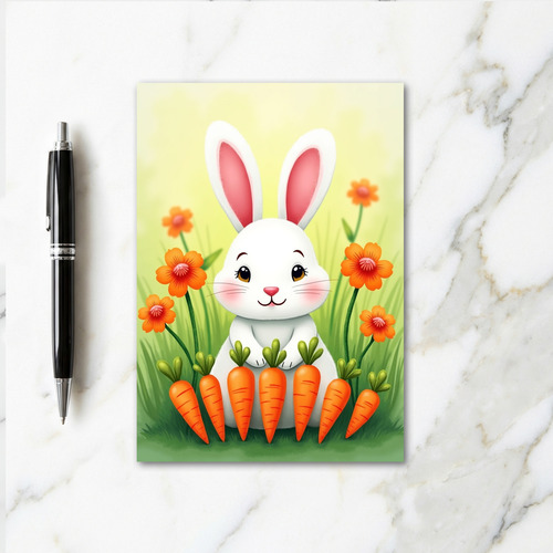 Cute Bunny Springtime Card