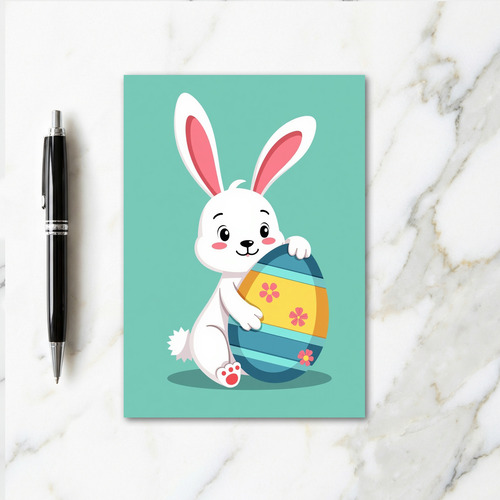 Cute Bunny Springtime Celebration Card