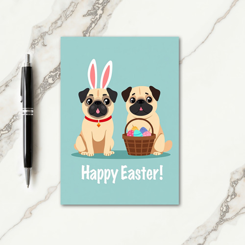 Cute Canine Easter Card