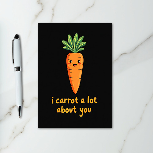 Cute Carrot Love About You Card