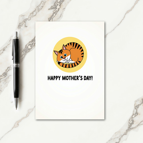 Cute Cat Mothers Day Art Card