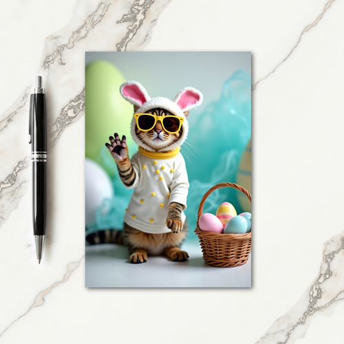 Cute Cat Spring Celebration Card