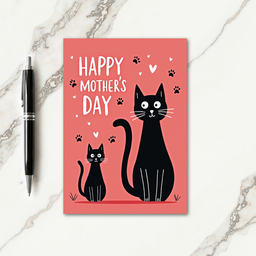 Cute Cats Mothers Day Card