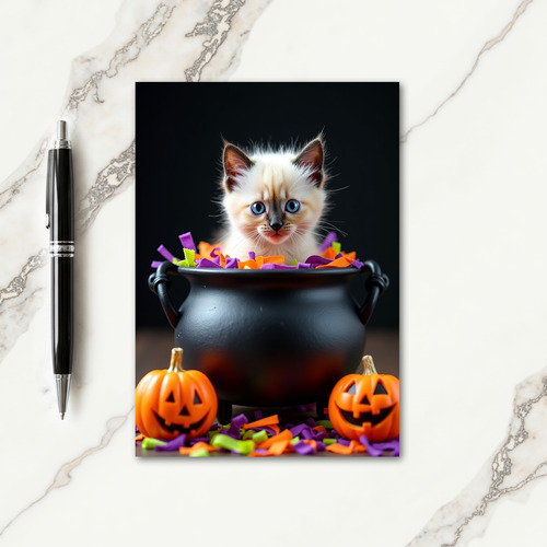 Cute Cauldron Surprise Card