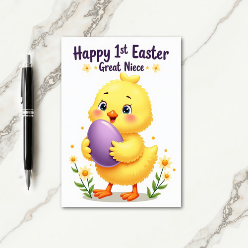 Cute Chick Congrats Card