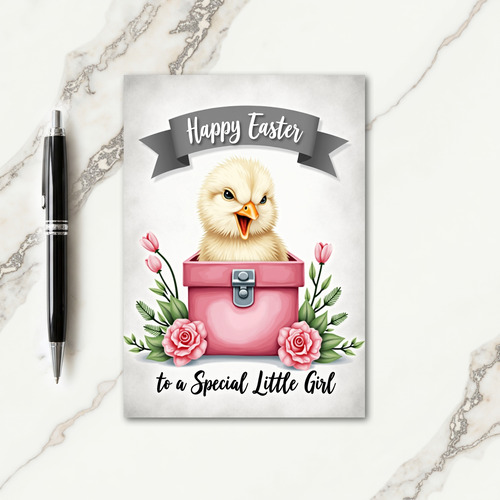 Cute Chick Spring Greeting Card