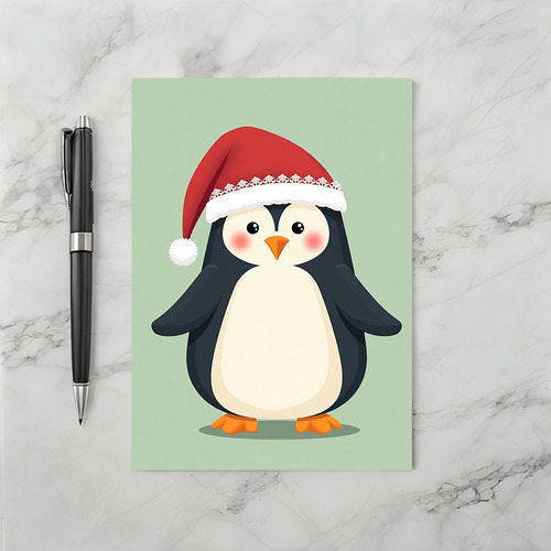 Cute Christmas Penguin Card