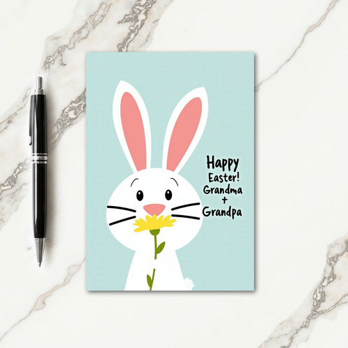 Cute Creature Flower Art Card