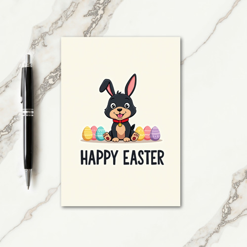 Cute Critter Spring Eggs Card