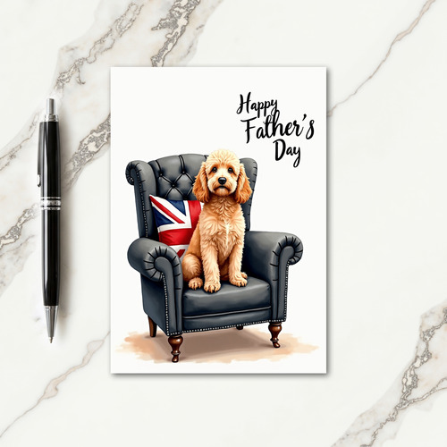 Cute Dog Happy Fathers Day Card