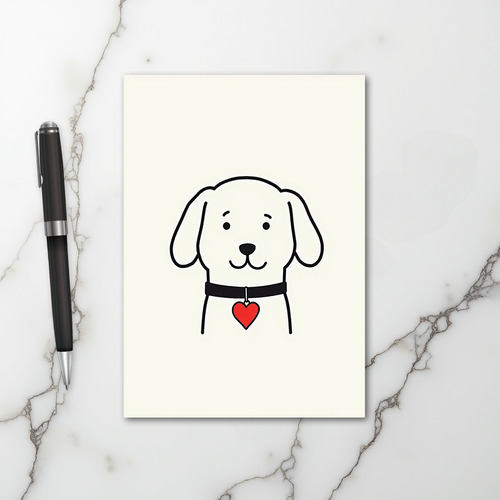 Cute Dog Love Card