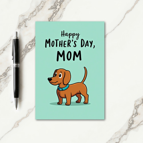 Cute Dog Mothers Day Card