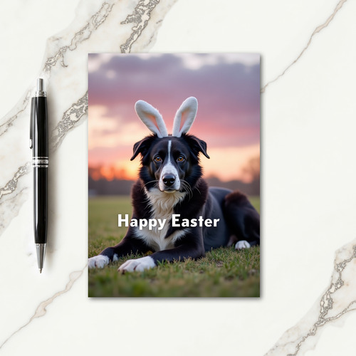 Cute Dog Springtime Celebration Card