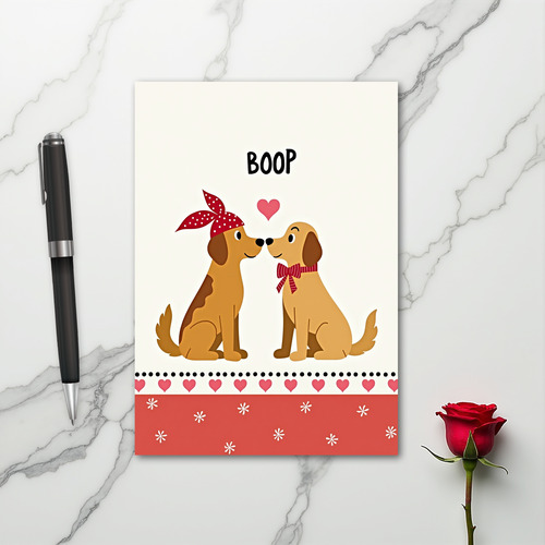 Cute Dogs Boop Love Card