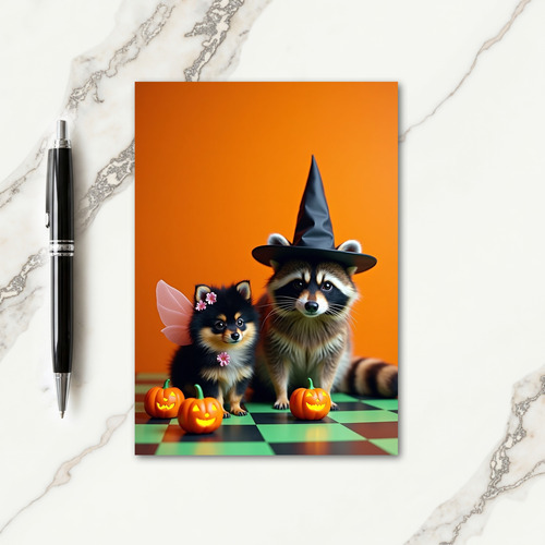 Cute Fairy And Witchy Friend Card