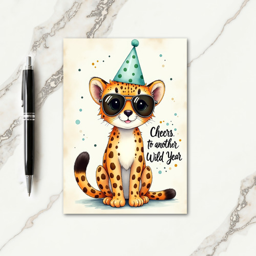 Cute Feline Birthday Card