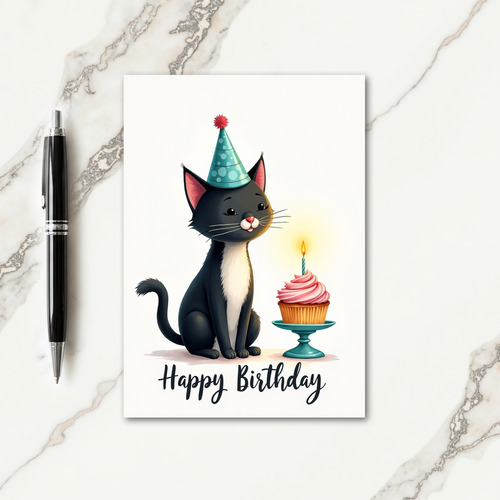 Cute Feline Celebration Card