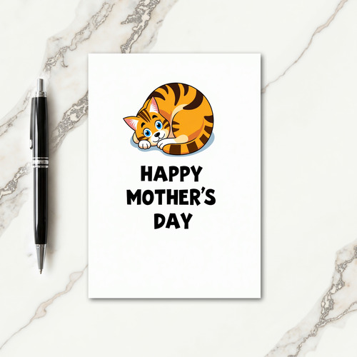 Cute Feline Mothers Day Card