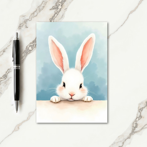 Cute Fluffy Friend Peek Card