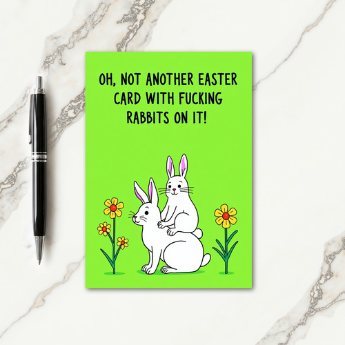 Cute Funny Springtime Animal Card