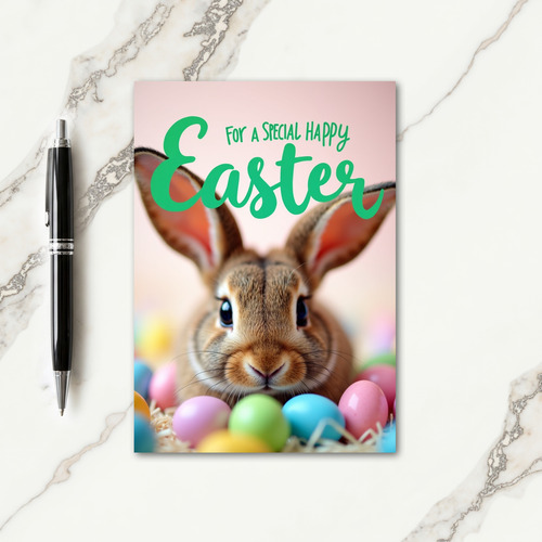 Cute Furry Friend Easter Card