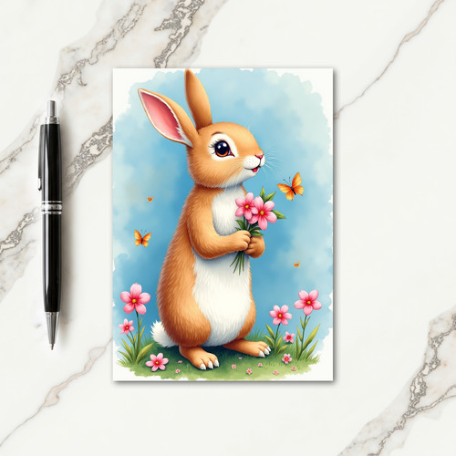 Cute Furry Friend Spring Card