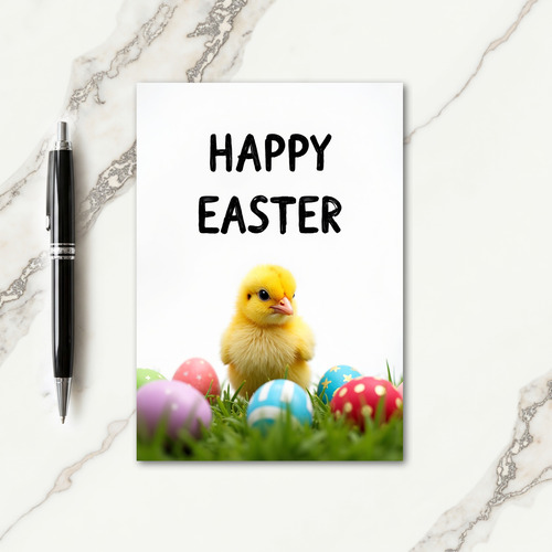 Cute Hatched Chick Spring Card