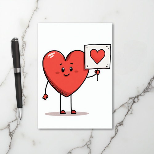 Cute Heart Love Card