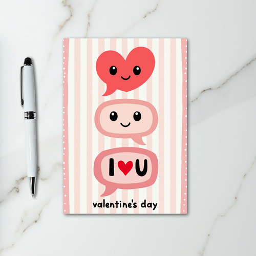 Cute I Love You Valentines Day Card