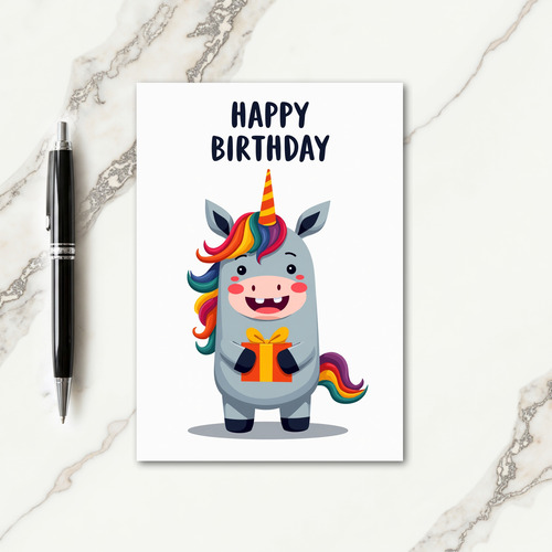 Cute Illustration Birthday Card