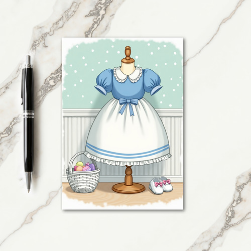 Cute Kids Dress Art Card