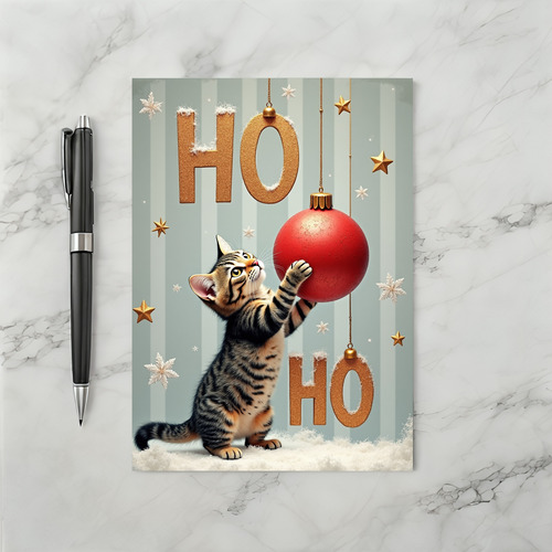 Cute Kitten Christmas Ho Ho